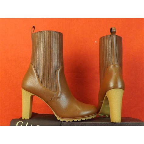 gucci edith boots|gucci ankle boots women.